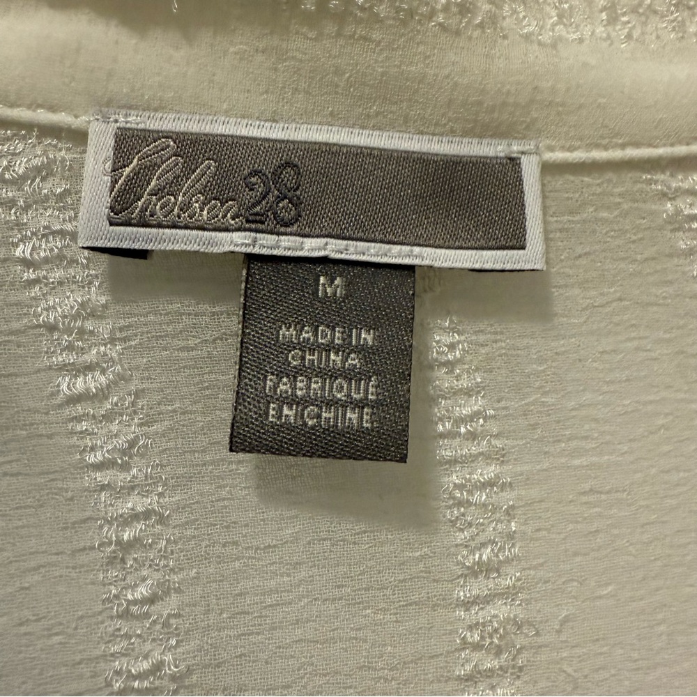 Victorian Ruffle semi sheer white button down - Picture 3 of 5